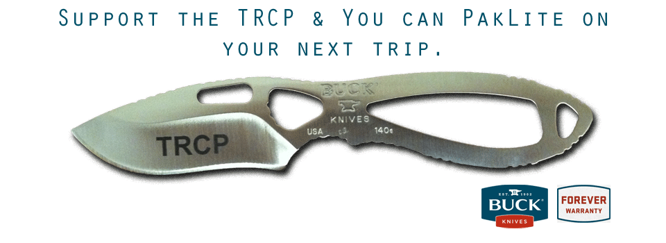 Super-lightweight, field-ready, durable. The PakLite knife can be yours for a donation of $50. <i></i> <a href="https://secure3.convio.net/trcp/site/Donation2?df_id=1040&1040.donation=form1&JServSessionIdr004=d63tum8fr4.app339a">Donate Now.</a>