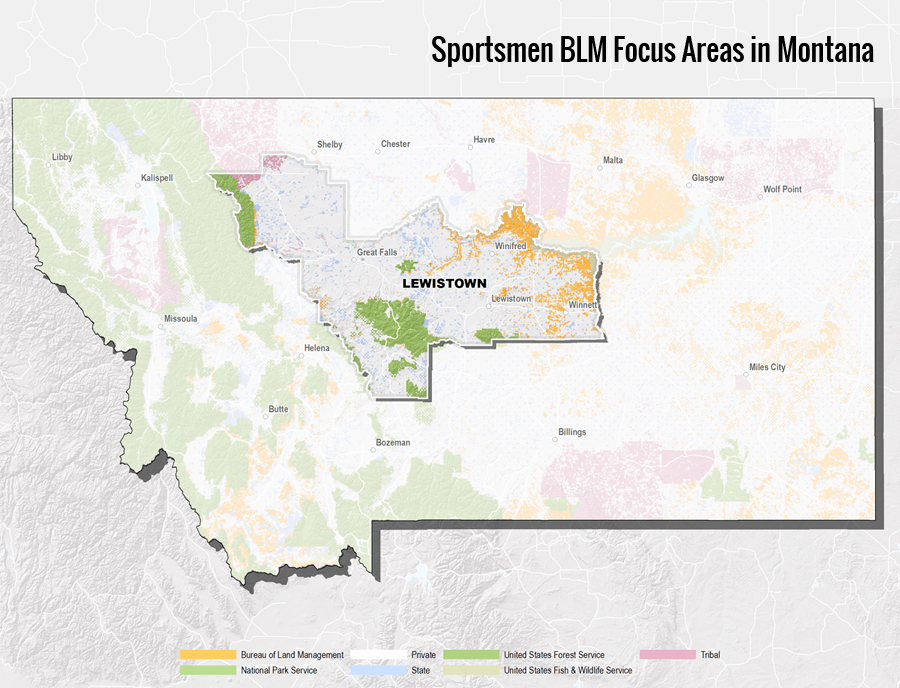 Montana Theodore Roosevelt Conservation - Montana Blm Website Map 20160519 