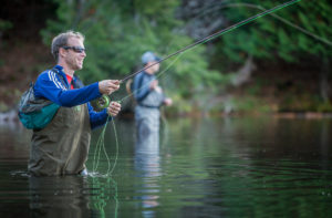 Lowell Bailey, fly fishing