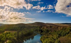 aerial view of colorado river