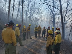 fire crew at flagg mountain