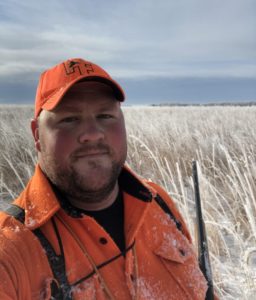 snow dusted hunter