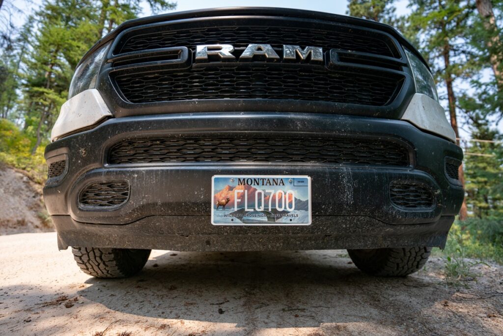 Montana Wildlife Crossings license plate